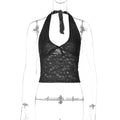 Womens Lace Halter Vest