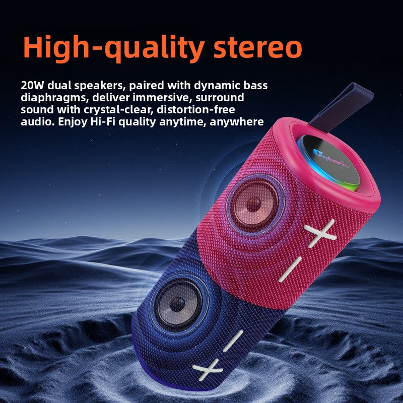 Portable Magnetic Bluetooth Speaker with Subwoofer