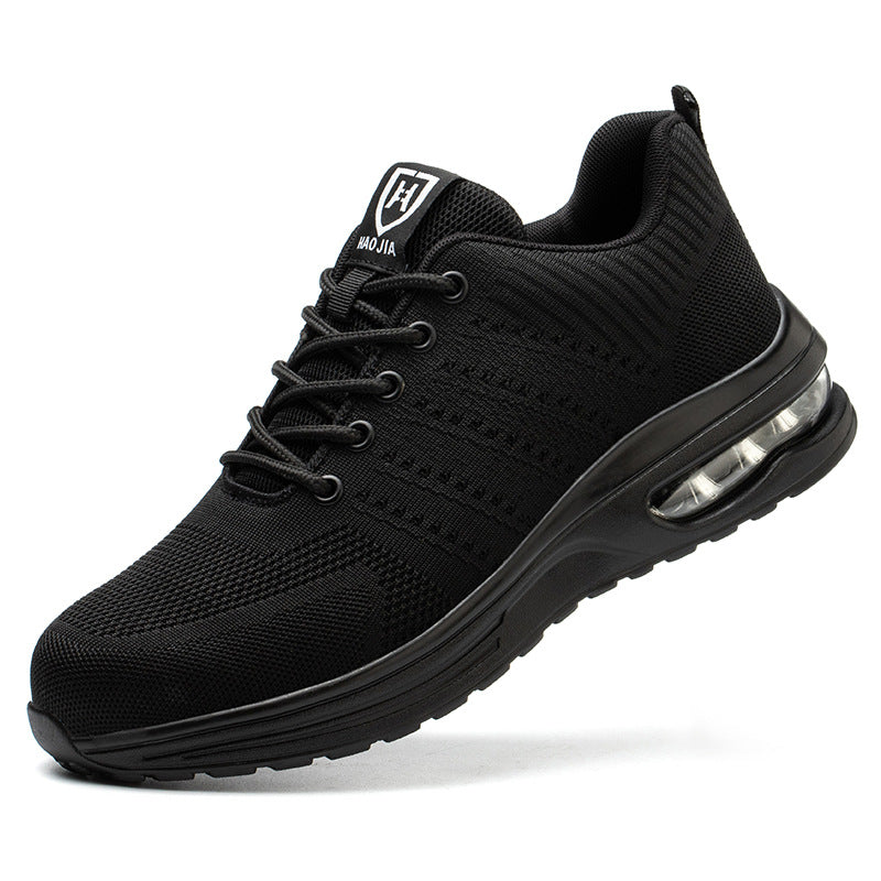 Wear-resistant, anti-slip, lightweight air cushion safety shoes for men