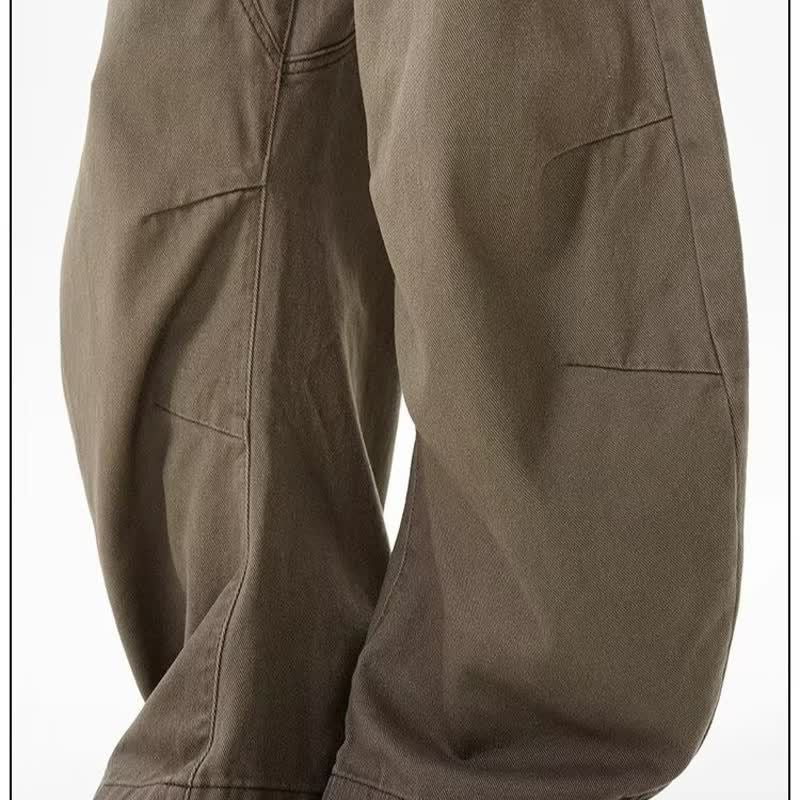Retro Wide Leg Denim Pants