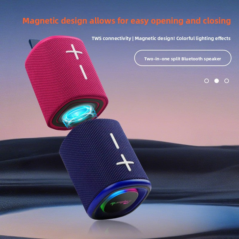 Portable Magnetic Bluetooth Speaker with Subwoofer
