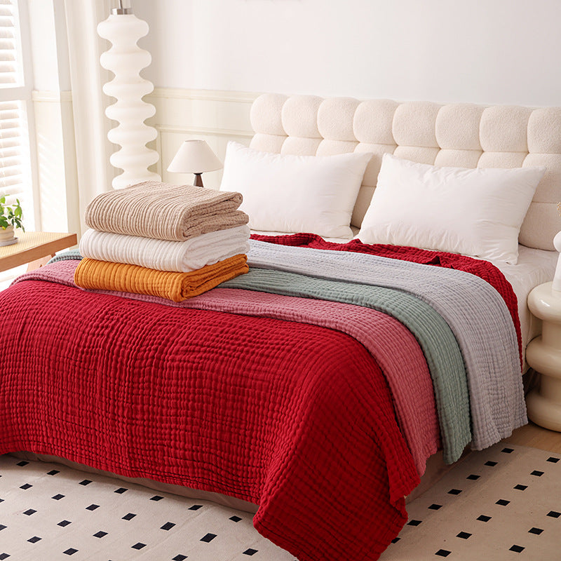 Large Size Plain Cotton Muslin Blanket