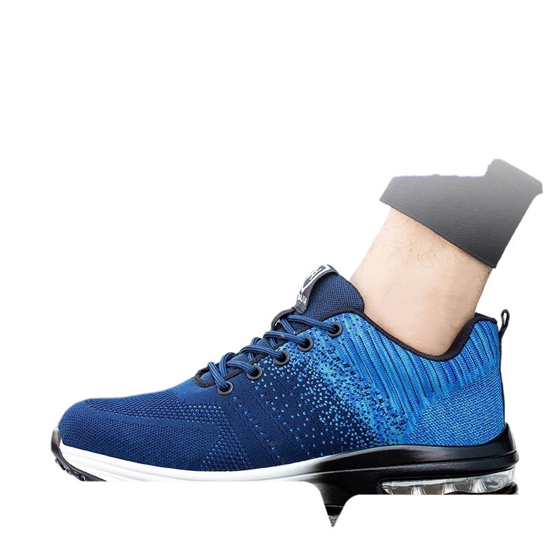 Wear-resistant, anti-slip, lightweight air cushion safety shoes for men