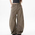 Retro Wide Leg Denim Pants