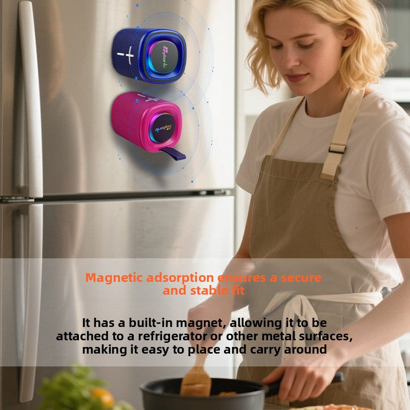 Portable Magnetic Bluetooth Speaker with Subwoofer