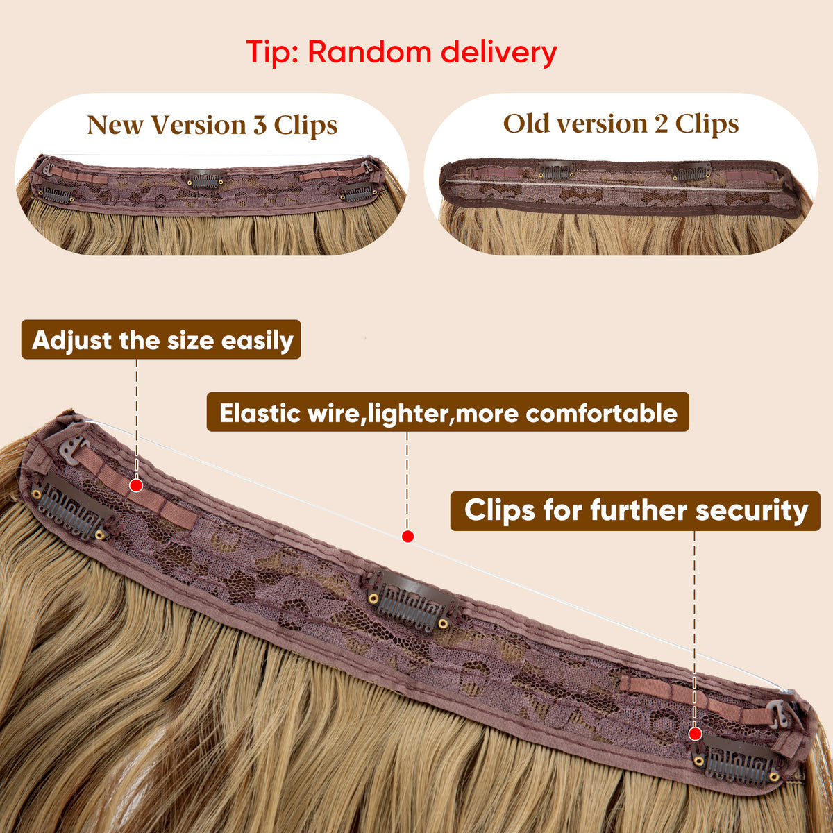 Wavy Hair Extension Pieces